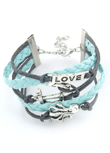 Bracelet à croissement fabuleux métallique casual d'animal fermoir homard