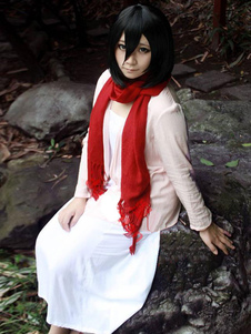 Toussaint Cosplay Costume comme Mikasa Ackerman dans Attack on Titan