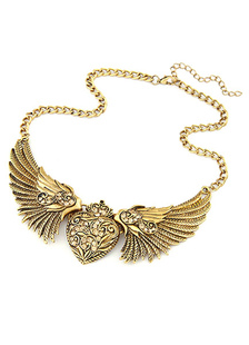 Fabuleux Collier métallique féminin rhinestone fermoir homard