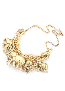 Délicat Collier métallique style européen sans pierreries fermoir homard