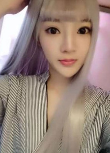 Toussaint Cosplay Perruque grise dégradé en fibre résistante à la chaleur droite