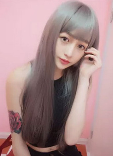 Toussaint Cosplay Perruque grise fabuleuse dégradé en fibre résistante à la chaleur droite