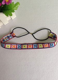 Coiffe de cheveux en Sateen bohème tricoté multicolor