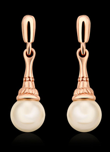 Boucles d'oreilles d??cor de mariage sp??cial m??tallique champagne