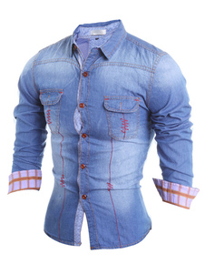 Chemise en coton manches longues