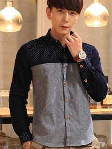 Chemise gris manches longues