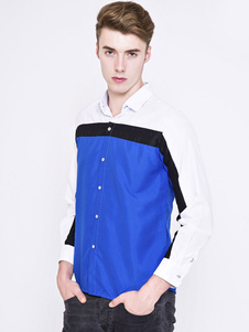 Chemise en coton mélangé manches longues