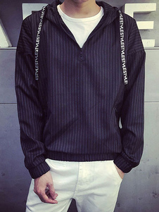 Blouson noir de qualité en polyester