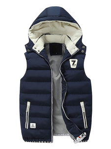 Hommes de capuche veste chaude Gilet veste manteau