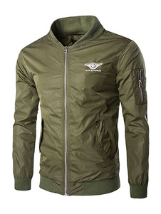 Bomber Veste homme en noir/vert Cool Outwear Jacket