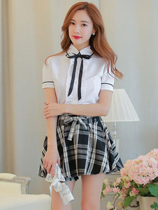 Douce fille Cosplay Costume uniforme scolaire marin d’Eté