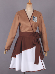 Toussaint Cosplay Costume Attaque sur Titan les ailes Recon Corps de liberté Lolita Kimono robe Anim