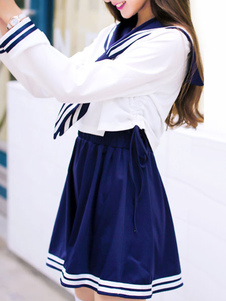 Douce fille Cosplay Costume Sailor costume japonais école uniforme