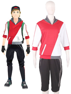 Pokémon Trainer mâle Avatar Anime Cosplay Costume