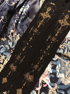 Lolita Chaussettes artistique imprimé fleuries