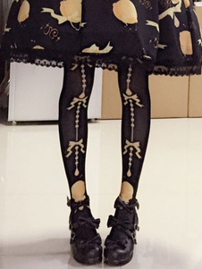 Lolita Chaussettes artistique imprimé fleuries