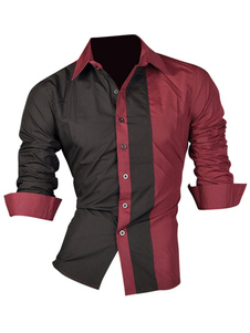 Chemise en coton multicolore manches longues