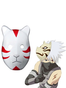 Toussaint Cosplay animé accessoires Masque de Naruto Hatake Kakashi Anbu