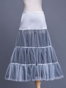 A-ligne désossé Spandex dualiste court jupon