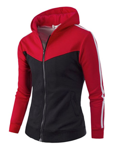 Sweat à capuche noir pour hommes Hooded Jacket Color Block