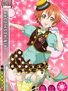 Love Live ! Hoshizora Rin Kawaii Cosplay Costume