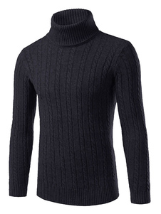 Rouge/blanc/gris/noir Slim tricots masculine de Chandail col