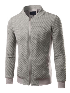 Bomber Jacket noir/gris/marine Zip masculine Up léger Outwear