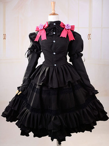 Jour une Live Tokisaki Kurumi Halloween Cosplay Costume Gothique Lolita Robe