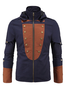 Vintage veste à capuche marine Outwear Coat