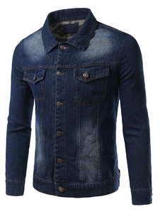 Denim Jacket noir/bleu homme veste en Jean Outwear