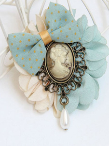 Lolita Vintage Brooch Bow Flower Lolita perle broche décoré beauté
