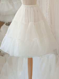 Lolita jupon blanc Organza Lolita Long jupon