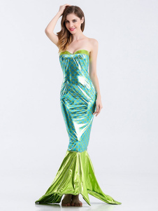 Longue robe Halloween Costume sirène Sexy féminine Bodycon