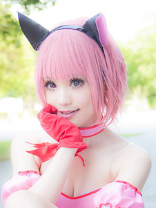 Carnevale Parrucca per cosplay Tokyo Mew Mew Momomiya Ichigo Car