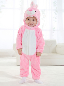 Costume mascotte rose de Lapin
