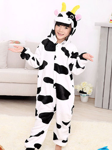 Costume mascotte blanc de Vache