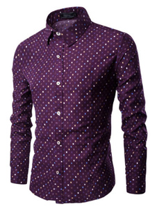 Chemise en coton multicolore manches longues