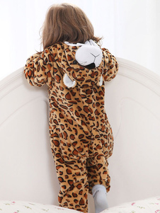 Costume mascotte Brun léopard