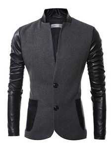 Blazer confortable en coton Multicolore avec boutonnage devant