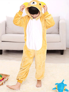 Costume mascotte jaune d'Ours