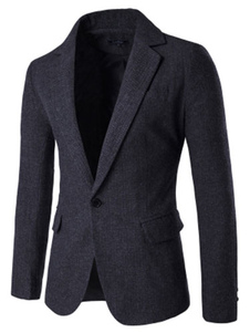 Blazer parfait en coton Unicolore avec boutonnage devant
