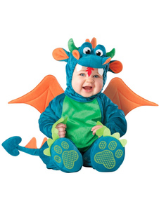 Costume mascotte vert dinosaure