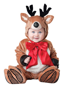 Costume mascotte Brun renne