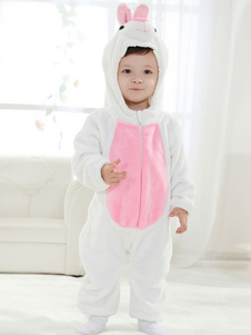 Costume mascotte blanc de Lapin