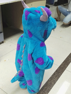 Costume Carnevale Pigiama Kigurumi Mostro Sulley Tutina Costume