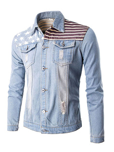 Blouson beau en coton multicolore