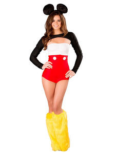 Sexy Costume Mickey Mouse Set barboteuse Costume Costume d’Halloween Minnie Mouse