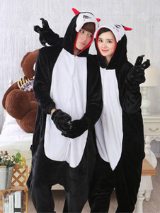 Kigurumi pyjamas Demon Frédéric flanelle noir animaux Couple Costume costumes