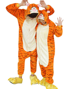 Kigurumi pyjamas Tiger Onesie flanelle animaux Couple Costume