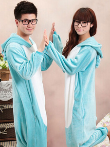 Kigurumi pyjama Costume Animal Koala Blue Onesie flanelle pour Couple